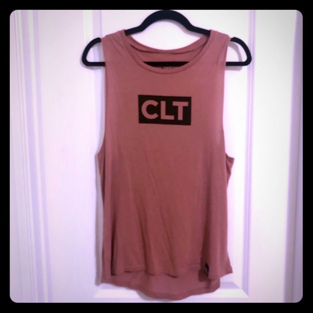 704 CLT Charlotte muscle tank - never worn - L